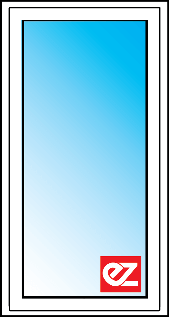 White Hinged Door with Modern Design