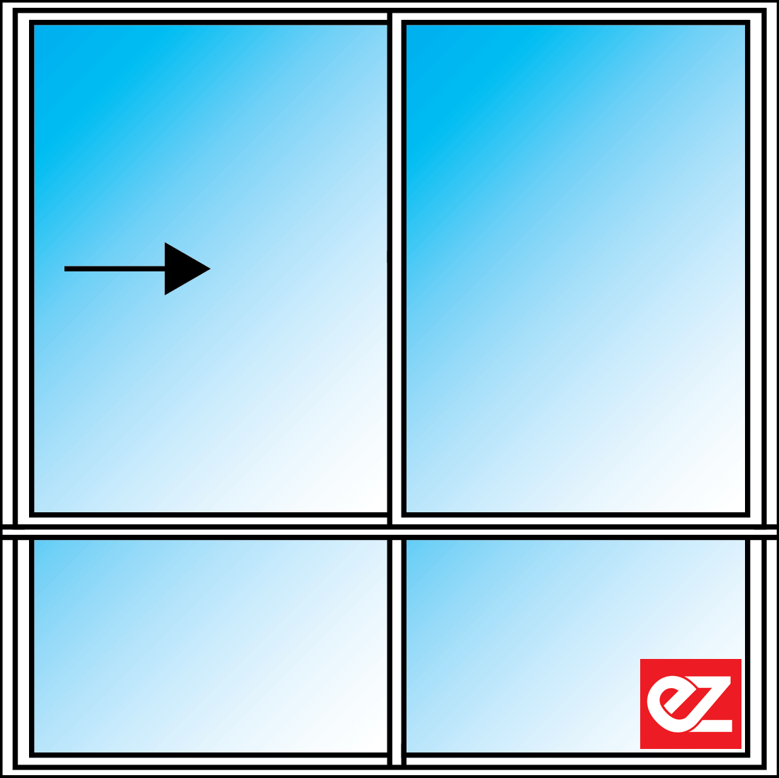 Ez Windows Sliding Window 2 Light 600T